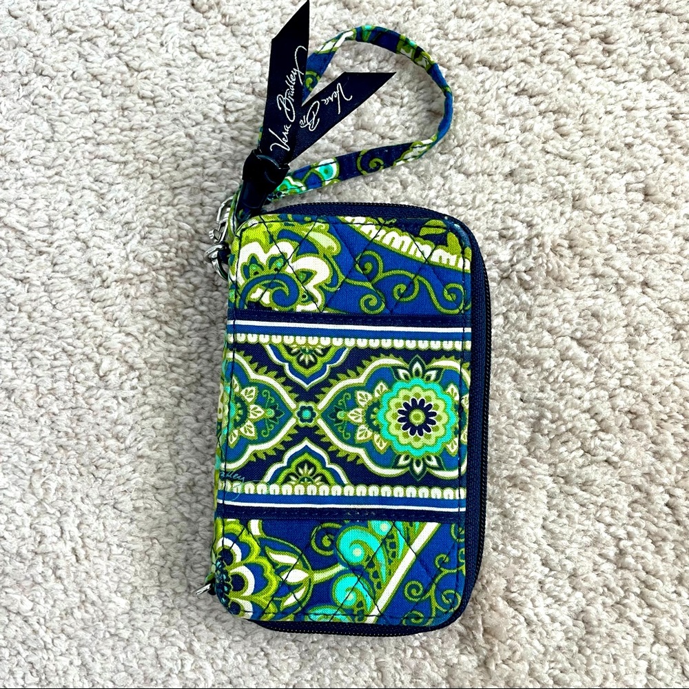 Vera Bradley Wristlet blue and green
